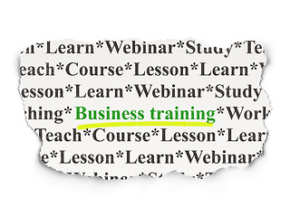 Image showing Education concept: Business Training on Paper background