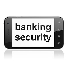 Image showing Security concept: Banking Security on smartphone