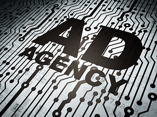 Image showing Marketing concept: circuit board with Ad Agency