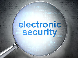 Image showing Security concept: Electronic Security with optical glass