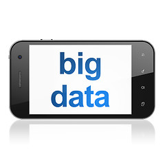 Image showing Data concept: Big Data on smartphone