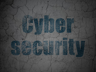 Image showing Privacy concept: Cyber Security on grunge wall background