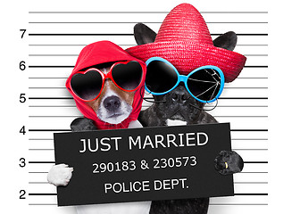 Image showing just married mugshot