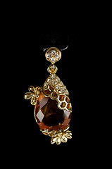 Image showing pendant closeup with big gem