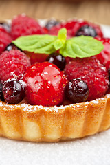 Image showing Cake with fresh berries