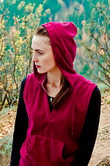 Image showing woman in the red hood