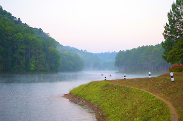Image showing morning lake