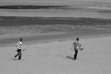 Image showing boys on the beach