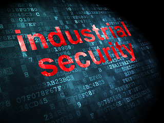 Image showing Safety concept: Industrial Security on digital background