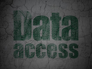 Image showing Information concept: Data Access on grunge wall background