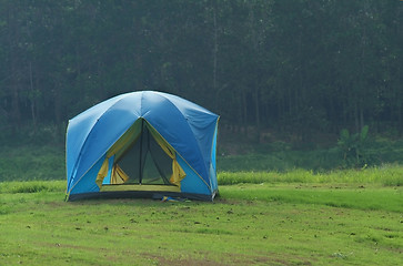 Image showing Blue tent