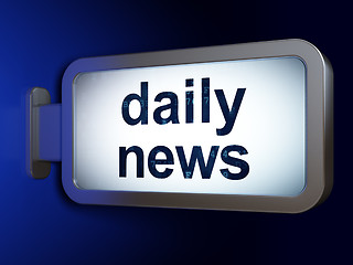 Image showing Daily News on billboard background