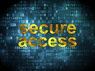 Image showing Privacy concept: Secure Access on digital background