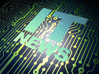 Image showing Circuit board with IT News
