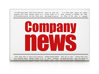 Image showing News concept: newspaper headline Company