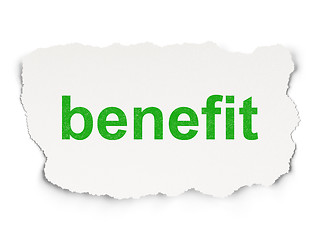 Image showing Finance concept: Benefit on Paper background