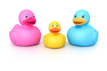 Image showing ducky family