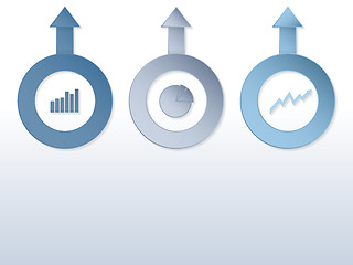 Image showing Infographic design with arrows and diagrams