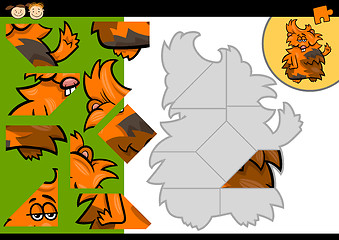 Image showing cartoon guinea pig jigsaw puzzle game