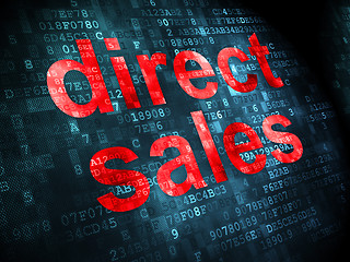 Image showing Advertising concept: Direct Sales on digital background