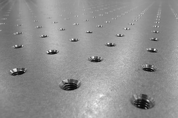 Image showing steel optical table background