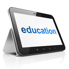 Image showing Education on tablet pc computer
