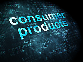 Image showing Finance concept: Consumer Products on digital background