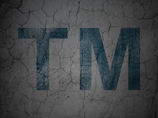 Image showing Law concept: Trademark on grunge wall background