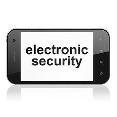 Image showing Electronic Security on smartphone