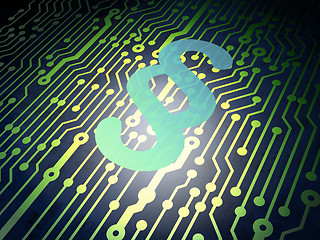 Image showing Law concept: circuit board with Paragraph