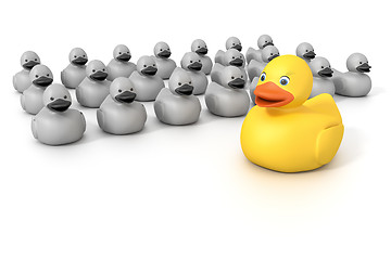 Image showing rubber ducky crowd