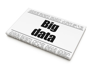 Image showing Data news concept: newspaper headline Big Data