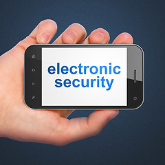 Image showing Privacy concept: Electronic Security on smartphone