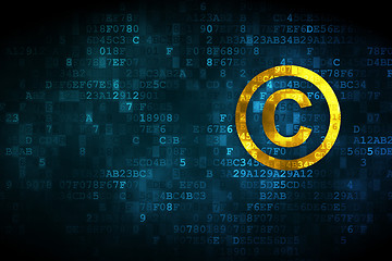 Image showing Law concept: Copyright on digital background