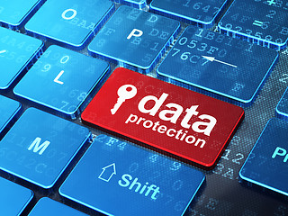 Image showing Security concept: Key and Data Protection