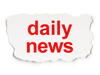 Image showing Daily News on Paper background