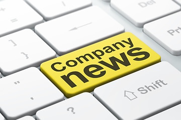 Image showing News concept: Company News on computer keyboard background