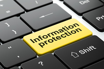 Image showing Protection concept: Information Protection on computer