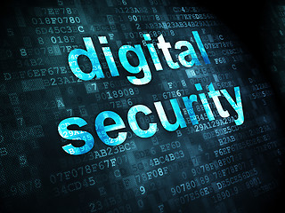 Image showing Security concept: Digital Security on digital background