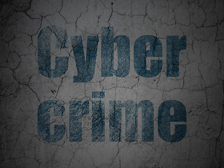 Image showing Safety concept: Cyber Crime on grunge wall background