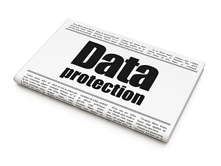 Image showing Privacy news concept: newspaper headline Data Protection