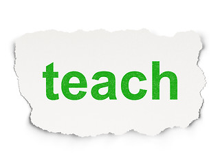 Image showing Education concept: Teach on Paper background