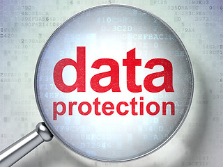 Image showing Protection concept: Data Protection with optical glass