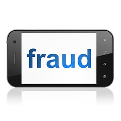 Image showing Protection concept: Fraud on smartphone