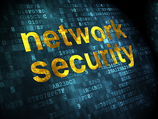 Image showing Protection concept: Network Security on digital background