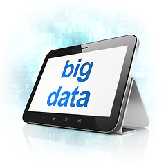 Image showing Information concept: Big Data on tablet pc computer