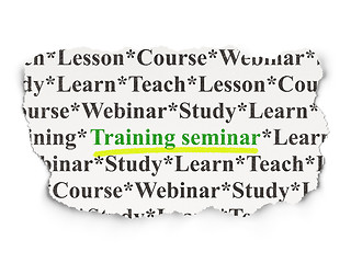 Image showing Education concept: Training Seminar on Paper background