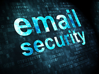 Image showing Protection concept: Email Security on digital background