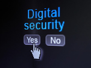 Image showing Digital Security on computer screen