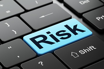 Image showing Business concept: Risk on computer keyboard background